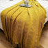 JibHome Knitted Throw Blankets for Couch and Bed, Soft Cozy Knit Blanket with Tassel, Yellow Lightweight Decorative Blankets and Throws, Farmhouse Warm Woven Blanket for Men and Women(Yellow)