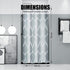 Gelbchu Grey Stall Small Fabric Shower Curtain, Waterproof Design and Polyester, Quick-Drying, Weighted Hem, Short Shower Curtains Set for Bathroom W 36 x H 72, Durable and Washable with 8 Hooks