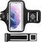 Galaxy S22+, S21 FE, S20 FE Armband, BUMOVE Gym Running Workouts Sports Cell Phone Arm Band for Samsung Galaxy S20 Plus/S21 Plus/S22 Plus, S20 FE/S21 FE 5G with Key Holder (Black)