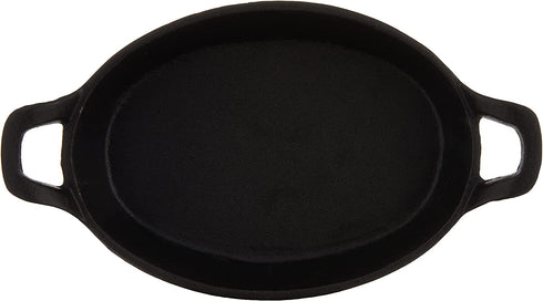 TableCraft Mini Oval Au Gratin Cookware, 24 oz, Black