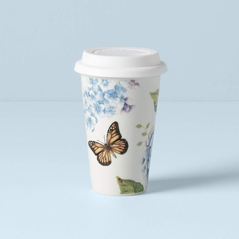 Lenox 846844 Butterfly Meadow Blue Thermal Travel Mug
