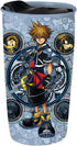 Silver Buffalo Kingdom Hearts Hero Portraits Ceramic Travel Mug with Lid,10-Ounces