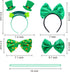 JOYIN 97PCS St. Patrick's Day Party Favor Accessories, 6 Serve Dressing-up Set, with Shamrock Hat Headband, Necklace, Bow Headband, Sequin Bow, Beards,Shamrock Tattoo,Sticker for Party Decoration