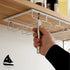 Wine Glass Rack Under Cabinet - 4 Row Iron Stemware Rack With A Steel Wine Stopper - Our Wine Glass Hanger Holds Wine, Brandy, Margarita, Martini Glasses & More - 1 Rack, White