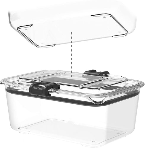 Prepara Latchlok 13 Cup Tritan Food Storage Container, Clear