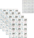 Dry Ice Packs for Shipping Frozen Food Ice Blankets for Coolers Long Lasting Cold Ice Pack Sheets Commercial Transport, Dry Pack Automatic Water Absorption, 24 Ice Cells Each, 4 Sheets