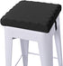 baibu 12 Inches Non Slip Stool Cushion Square, Soft Bar Stool Cushion with Ties Memory Foam Square Seat Cushion for Stackable Kitchen Stools - One Pad Only, Black (12'' (30CM))