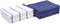Amazon Basics 100% Cotton Terry Kitchen Dish Towels, Popcorn Texture - 8-Pack, Navy Stripe