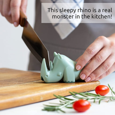 OTOTO Blade Knife Sharpener - Keep Knife Sharper with the Best Knife Sharpener - Fun Kitchen Gadgets BPA-free & Dishwasher-Safe Kitchen Knife Sharpener - Dimensions: 3.62 x 1.69 x 2.09 inches