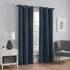 ECLIPSE Microfiber Total Privacy Blackout Thermal Grommet Window Curtain for Bedroom (1 Panel), 42" x 63", Navy