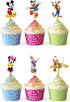 24pcs Micky Minnie Mouse Dessert Muffin Cupcake Toppers for Wedding Baby Shower Birthday Party