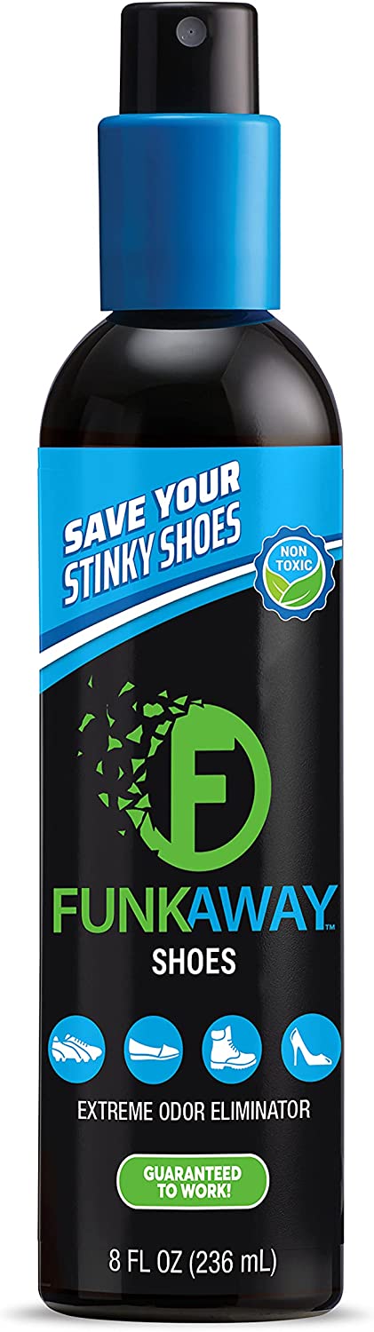 FunkAway Odor Eliminating Spray for Shoes, Clothes and Gear, (8 Oz.)