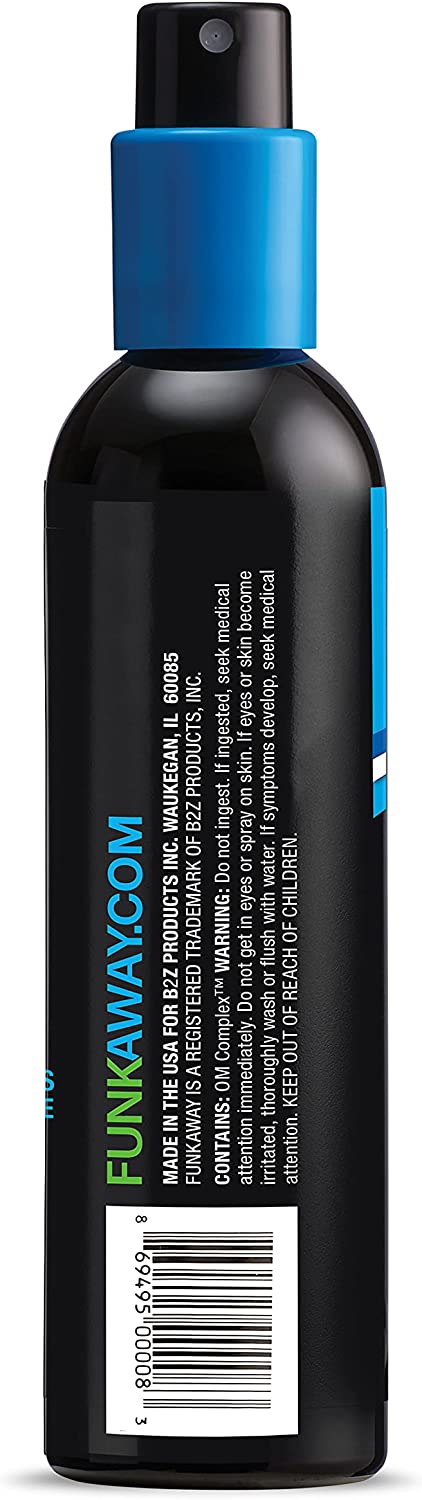 FunkAway Odor Eliminating Spray for Shoes, Clothes and Gear, (8 Oz.)