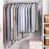 homeminda Suit Garment Bags 8packs 40in Clear Hanging Lightweight Breathable Dust Cover with Balls and Study Full Zipper for Storage Clothes and Travel