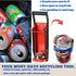 MinliGUY Aluminum Can Crusher, Heavy Duty Can Crusher Wall Mounted, for up to 16oz/500ML Drinks Cans, Can Smasher For Recycling with Bottle Cap Opener-Red