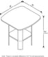 Furinno Simple Design End/SideTable, Espresso