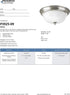 Progress Lighting P3925-09 Close-to-Ceiling, Nickel