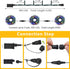 QUWIN Waterproof LED Outdoor Christmas String Lights, LED UL Certified 8 Modes with End-to-End Plug, Indoor & Outside Fairy Light for Christmas Tree, Patio, Wedding, Party (115Ft Multi-Color)