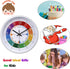 Telling Time Teaching Clock Silent Non Ticking Wall Clock-Learning Clock for School Classroom Playroom Bedroom (12 inch)