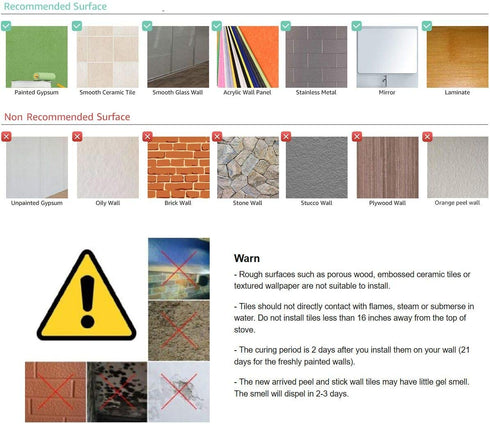 Peel and Stick Tile Backsplash - Arabesque Tile Backsplash ,Mosaic Backsplash Sticker,(10 Sheets)