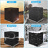 IPHUNGO Square Central Air Conditioner Cover, Durable Waterproof Breathable TPU Coating, Central AC Unit Covers for Outdoor Protection (24''x 24'' x 30'', Black)