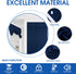 HOMEIDEAS Navy French Door Curtains Blue Privacy Blackout Door Curtains, 26 X 40 Inch Room Darkening Curtains for Glass Door, Thermal Insulated Tie Up Shades Window Curtains for Bedroom, 1 Panel