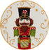 Certified International Holiday Magic Nutcracker 6" Canape/Luncheon/Snack Plates, Set of 4, Multicolor