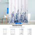 AODERTI Blue Shower Curtain with 12 Hooks, 72''x72'' Waterproof Polyester Fabric Shower Curtain for Bathroom, Heavy Weighted Hem Bathroom Curtain, Machine Washable, Quick Dry (Cornflower Blue)