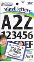 ArtSkills Black Vinyl Poster Letter and Number Stickers, 1" and 2", Assorted, 250 Pieces