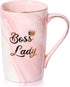 Boss Gifts For Women - Boss Lady Gifts For Women, Gifts For Boss Women, Boss Day Gifts For Women, Promotion Gifts For Women, Gifts For Female Boss, Boss Babe Gifts For Women, 14Oz Boss Lady Mug Gift