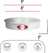 Fat Daddio's Anodized Aluminum Round Cake Pans, 2 Piece Set, 8 x 2 Inch
