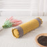 Buckwheat Pillow Neck Roll Pillow - EDOMI Cervical Lumbar Support Pillow Round Therapeutic Bolster Pillow for Stomach Sleepers Spine and Back Pain Buckwheat Hulls Filling (16x4 inch, Yellow)