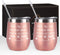 Friends Wine Tumbler Set of 2, Side By Side or Miles Apart Friends Are Always Close at Heart Wine Tumbler for Good Friends Long Distance Friends Women, 12 Oz Stainless Steel Insulated Wine Tumbler