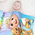 Personalized Baby Blanket Throws Double Layer Blanket Super Soft Receiving Blanket for Crib, Stroller, Travel, Decorative Nursery Bed Blankets 30x40inch