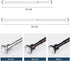 SZXIMU Spring Tension Curtain Rod 27-43 Inch, Never Rust and Non-Slip Shower Curtain Rods with Flat Top, Nickel
