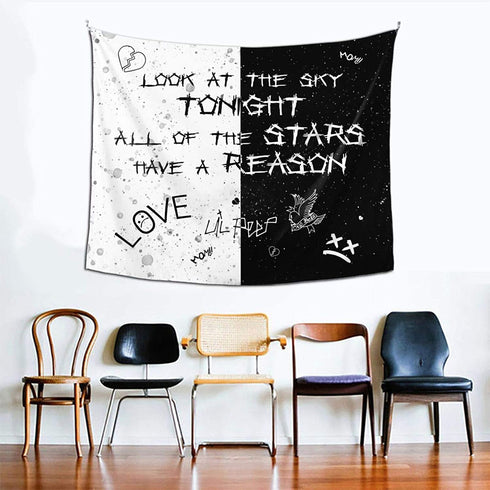 Rapper Wall Tapestry for Bedroom Wall Hangings for Living Room Dorm Hip Hop Home Decorations Tapestries Porch Hanging Table Cloth 60" X 51"