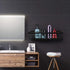 Baskets for Organizing Storage, Black Kitchen Wall Shelves, Bathroom Shelf, 2 Pack