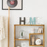 MyGift Rustic Home Sign Wall Decor, Mantel, Tabletop Multicolor Wood Cutout Block Letters