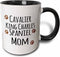 3dRose Cavalier King Charles Spaniel Dog Mom Mug, 1 Count (Pack of 1), Black