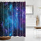 Starry Space Decorations Shower Curtain Blue Galaxy Shower Curtain Nebula Waterproof Bathtub Sets Polyester Fabric for Bath Room Curtain Decor with Hooks(59" W×70" H)