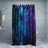Starry Space Decorations Shower Curtain Blue Galaxy Shower Curtain Nebula Waterproof Bathtub Sets Polyester Fabric for Bath Room Curtain Decor with Hooks(59" W×70" H)