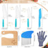 7 Pieces Wooden Kids Kitchen Knife Include Wood Kids Knife Plastic Potato Slicers Cooking Knives Serrated Edges Toddler Knife Kids Plastic Knife Resistant Gloves for Kitchen Children(Car)
