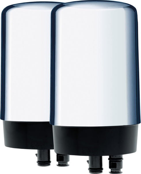 Brita Filter Replacement Faucet Mount, 2, Chrome