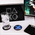 Jumant Gaming Coasters Set of 6 - Playstation Coasters - Gaming Room Decor - Video Game Room Decor - Gaming Stuff for Room - Playstation Decor - Gaming Decor - Cool Coasters - Gamer Coasters Gifts