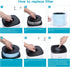 AIRTOK Air Purifier AP1001 Replacement Filter, 5-Layer Purification System, H13 True HEPA Filter, Activated Carbon Filter and more,,2022 Upgrade