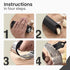 Habitaby® - Garlic Press - Garlic Press Stainless Steel - Garlic Press Rocker - Garlic Chopper - Garlic Crusher - Garlic Mincer - With Free Silicone Garlic Peeler and Cleaning Brush