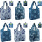 BeeGreen Reusable Grocery Shopping Bags Tote Bag Shopping Bags with Pouch XLarge 50LBS Waterproof Nylon Machine Washable Durable Eco-Friendly 6 Pack Cute Sea Turtles Pattern
