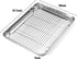 Bastwe Baking Sheet and Cooling Rack Set, Stainless Steel Commercial Grade Cookie Sheet and Rack Set, 12.5 x 10 x 1 inch, Healthy & Nontoxic & Rustproof & Easy Clean & Dishwasher Safe
