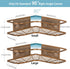 Kadolina 2 Pack Adhesive Corner Shower Caddy Shelf, Bathroom Shower Organizer Shelves, No Drilling Rustproof Wall Mounted Shower Storage Basket Shampoo Holder Organizer Shower Accessories Rack (Bronze)