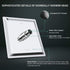 Sooreally Rain Shower Head High Pressure, 10 Inch Stainless Steel Square Rainfall Showerhead, Mirror-like, Easy Install, Swivel Spray Angle, Luxury Shower Experience, Chrome Finish